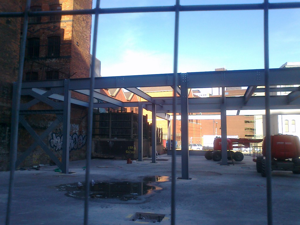 A city-centre construction site